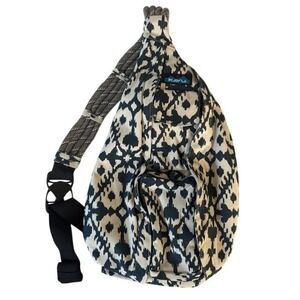 NWOT KAVU Sling Backpack Bag Ikat Pattern Adjustable Strap Outdoor Casual